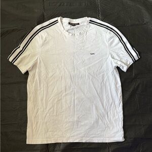 Michael Kors White Tee with Black Stripes